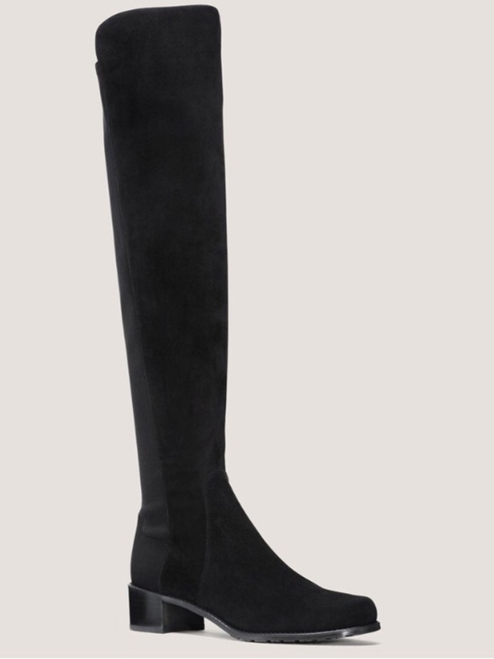 Stuart Weitzman Black Over-the-Knee Suede Boots